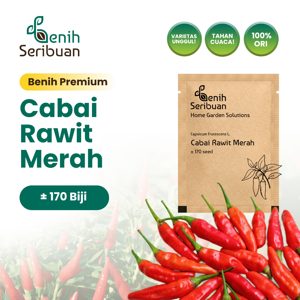 Benih Seribuan - Benih Sayuran Cabe Rawit Merah Unggul