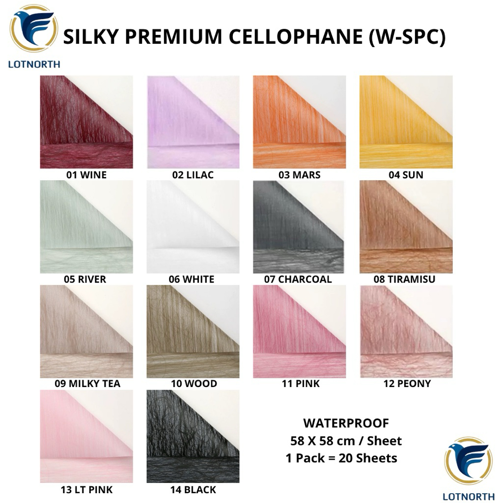 Jual [1 pack] W-SPC / Kertas Buket Bunga / Wrapping Paper Cellophane ...