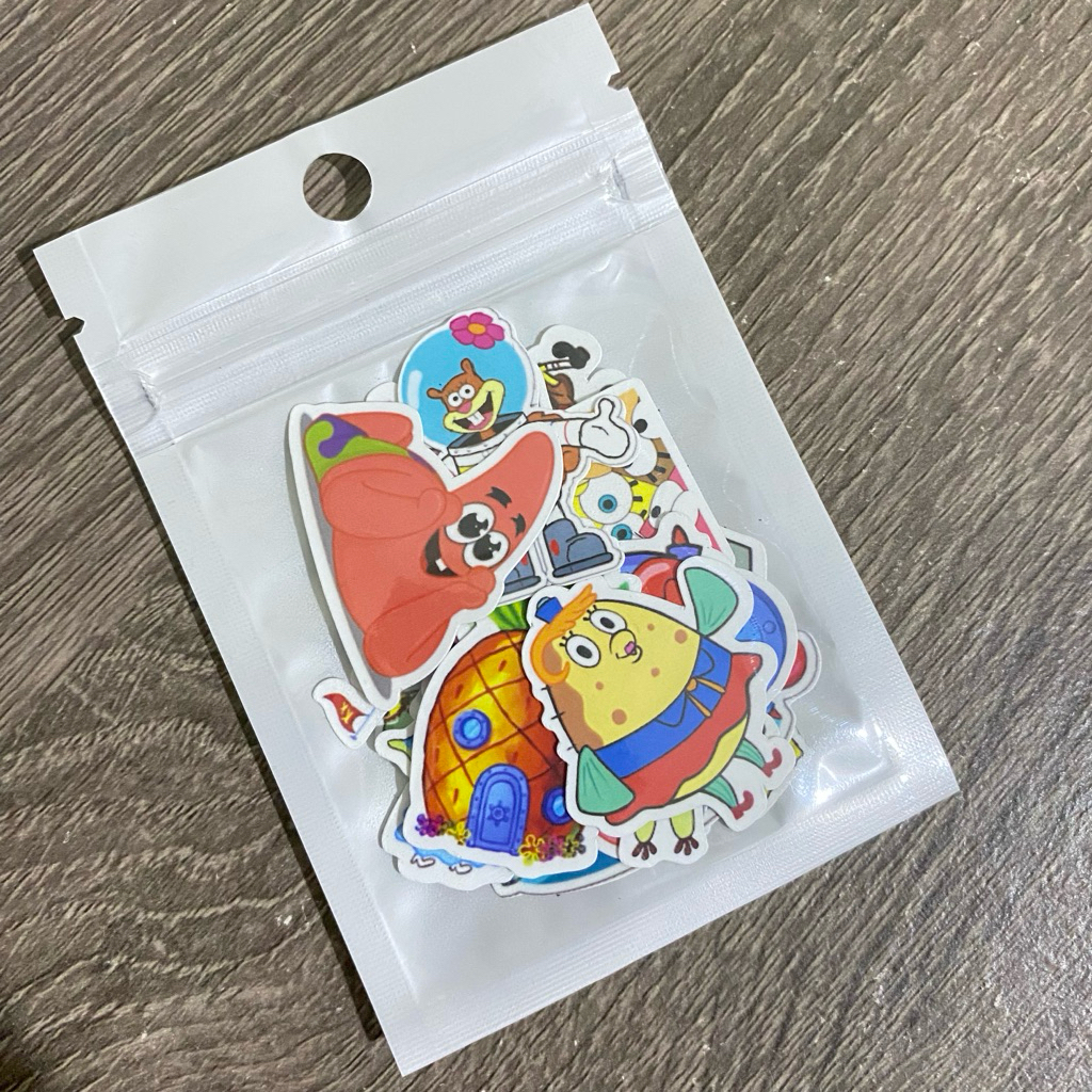 Jual Sticker Vinyl SpongeBob SquarePants Untuk Laptop HP ScrapBook Anti ...