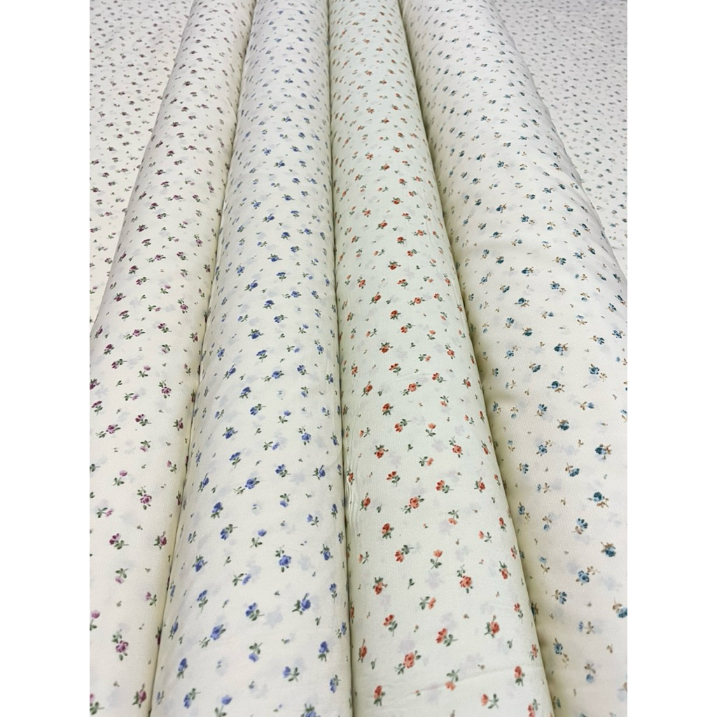Jual NEW BAHAN KAIN VELVET PREMIUM KOREAN VINTAGE MOTIP BUNGA MALIKA ...