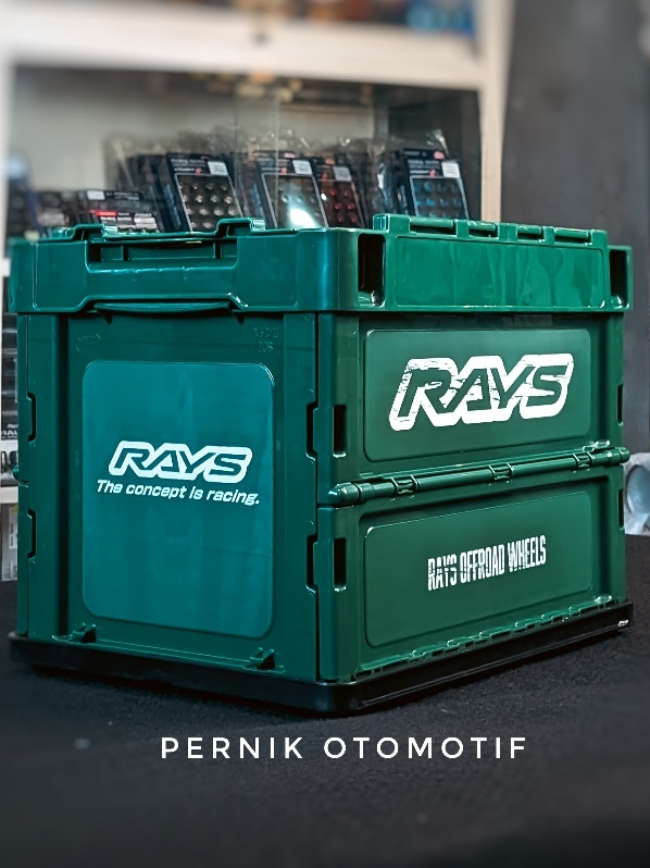 Jual RAYS OFFICIAL CONTAINER BOX 20L Olive Green Original Toolbox Tool ...