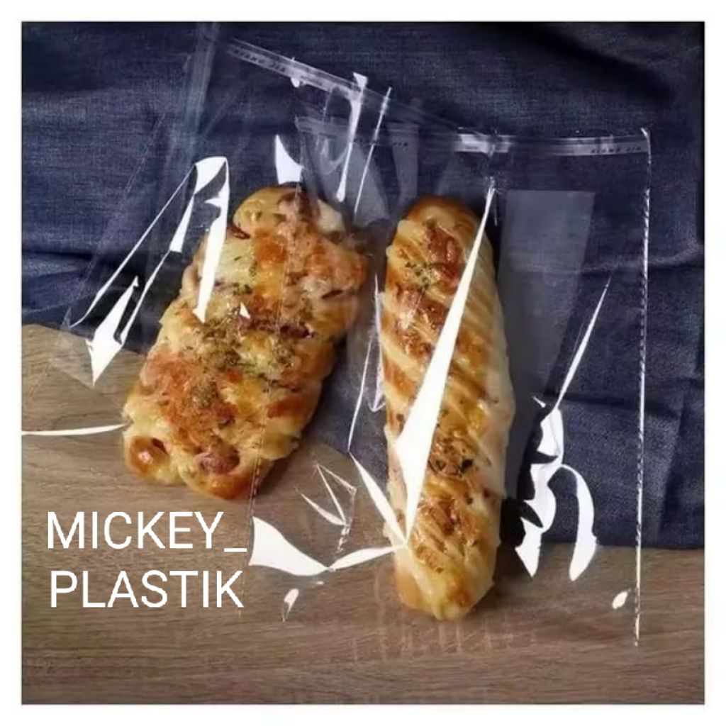 Jual PLASTIK LEM ROTI 8X8 CM / OPP KACA LEM BENING 8X8CM / PLASTIK PIE ...