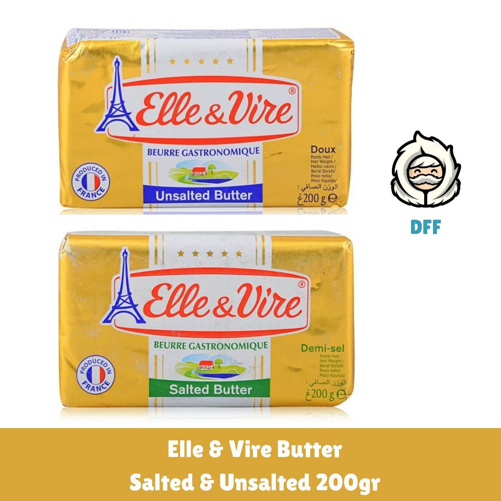 Jual Elle & Vire 200gr | Elle Vire Butter Premium Salted & Unsalted ...