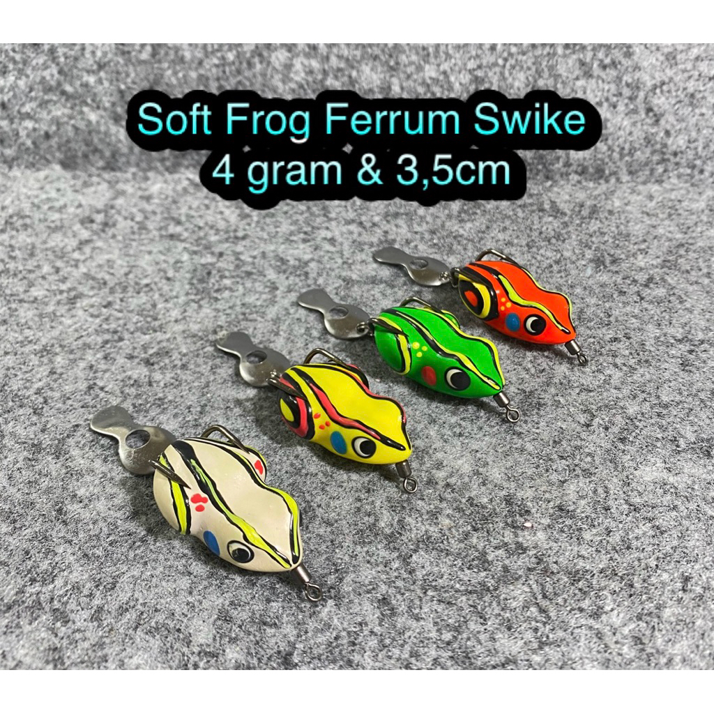 Jual Umpan Gabus 4gram / Umpan Softfrog Ferrum Swike 4gram 3.5cm ...