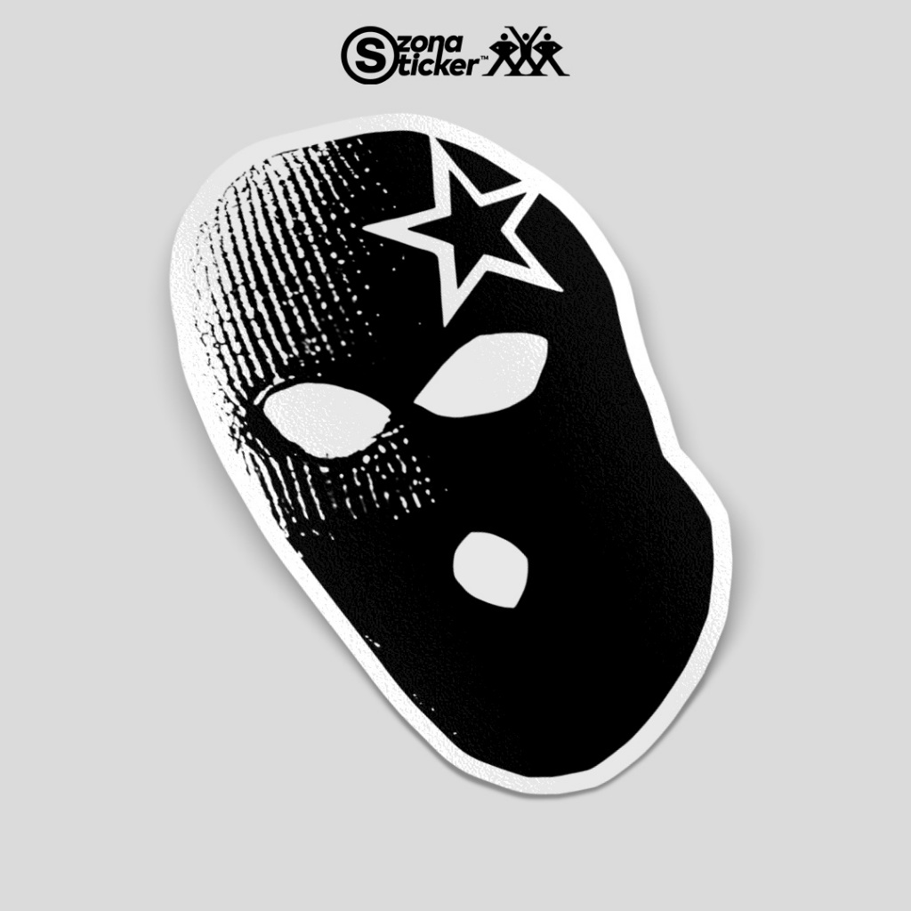 Jual Sticker topeng skena meme lucu | sticker aesthetic tengkorak ...