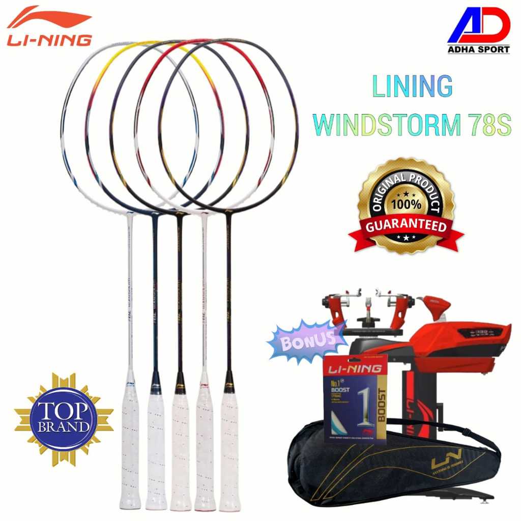 Jual Lining Windstorm 78S / 78 S Raket Badminton Bulutangkis Original ...
