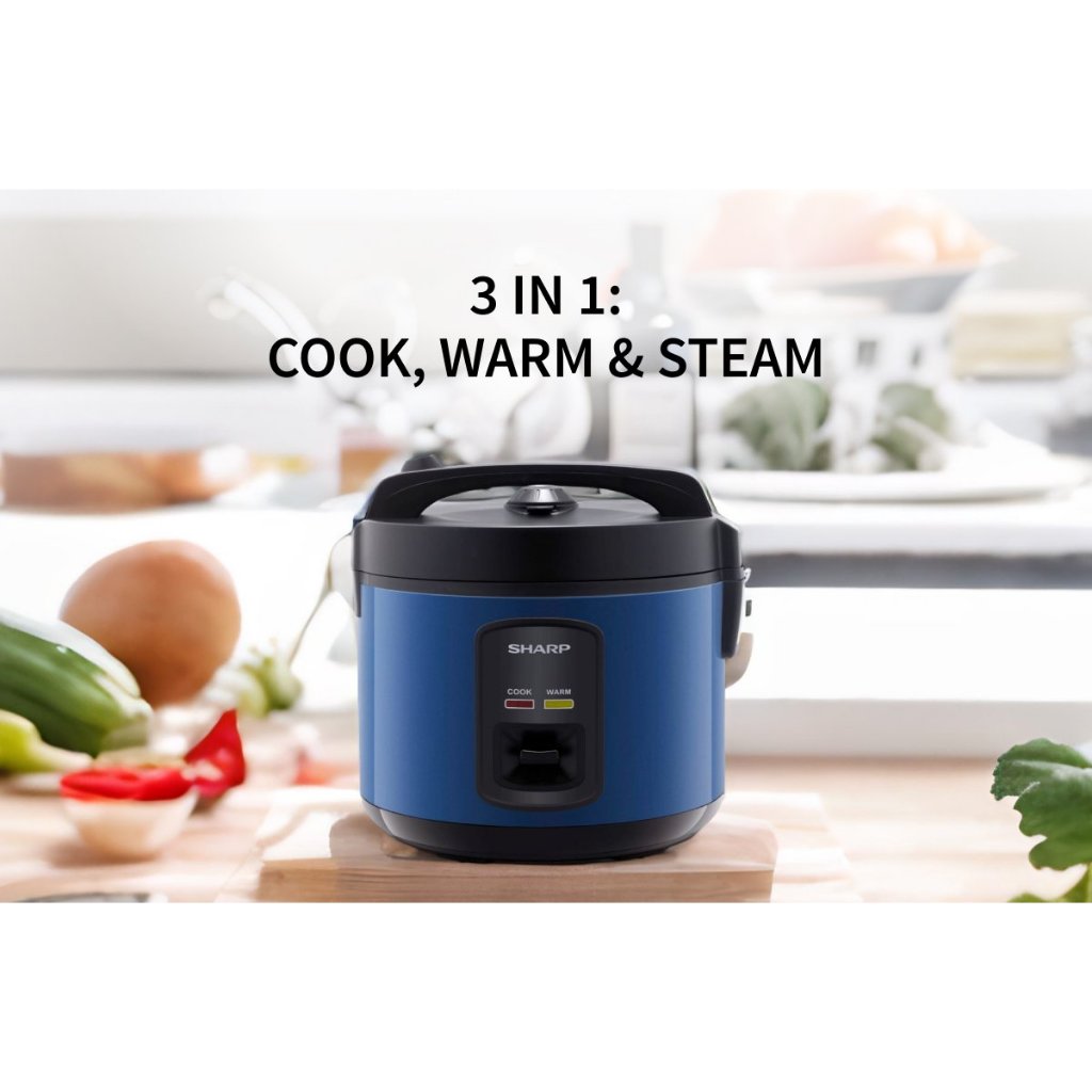 Jual Sharp KSG18MHBL KSG-18-MHBL Rice Cooker 1.8 Liter 400 Watt Blue ...