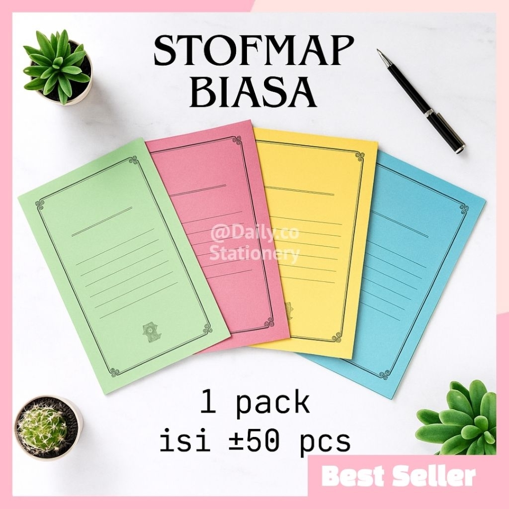 Jual Stofmap Stof Map Biasa Map Dokumen 1 Pack Isi 50 Pcs Stationery ...