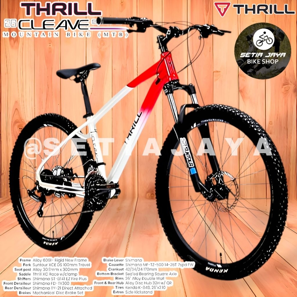 Jual Sepeda Gunung MTB 26 Inch THRILL CLEAVE SPORT Frame Alloy, 3x7 ...