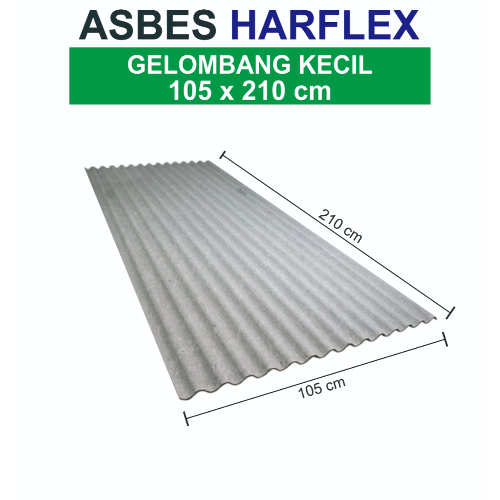 Jual ASBES GELOMBANG KECIL 3 METER LEBAR 105 CM | Shopee Indonesia