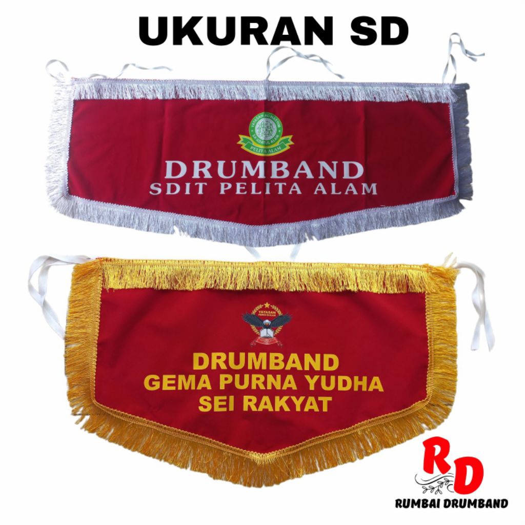 Jual KAIN RUMBAI PENUTUP ALAT DRUMBAND UKURAN SD/MI CUSTOM BAHAN ...