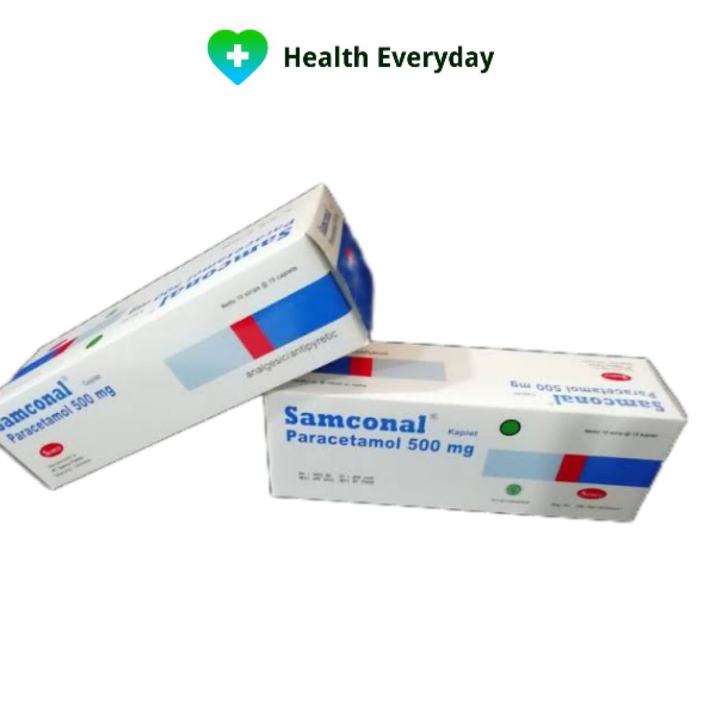 Jual SAMCONAL PARACETAMOL 500mg Tablet isi 100s/Dus | Shopee Indonesia