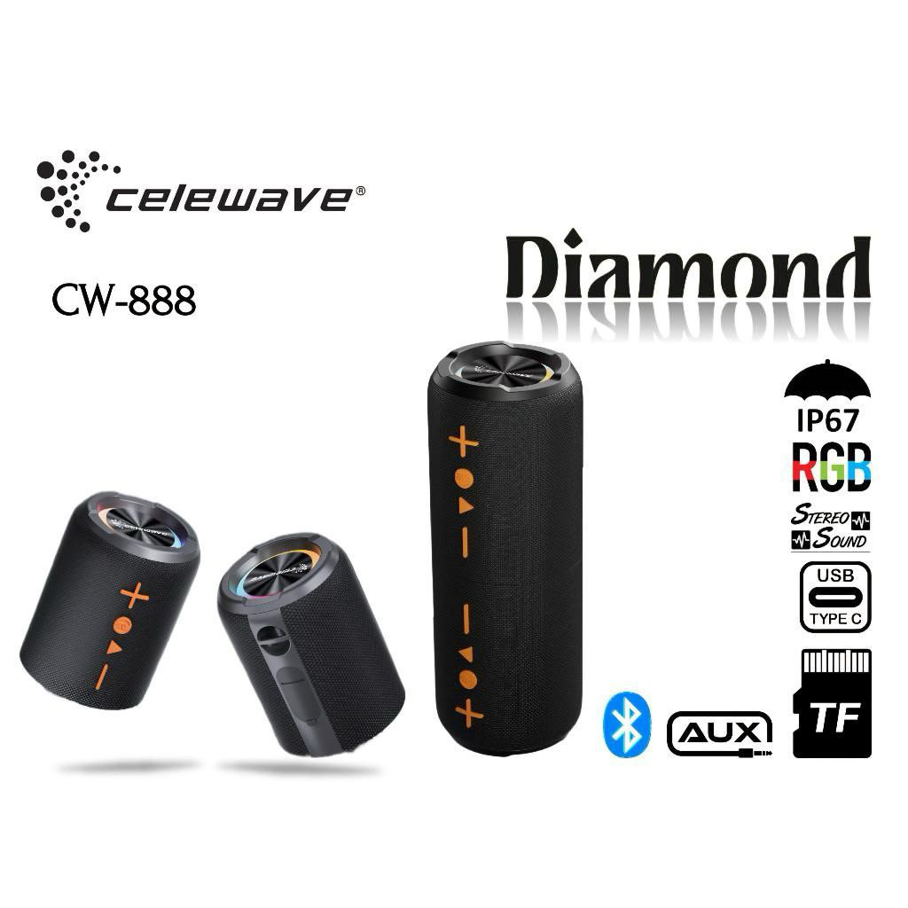 Jual SPEAKER PORTABLE CELEWAVE CW888 DIAMOND | Shopee Indonesia