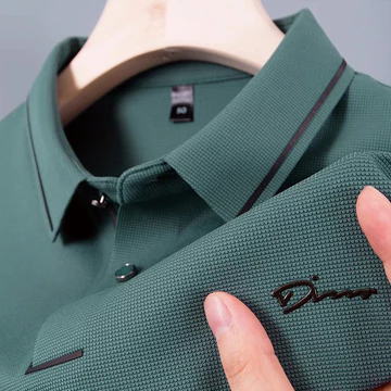 Polo Shirt Pria Hitam Kaos Lengan Pendek Kerah Pria Korean Style Fashion Baju Kaos Pria Polos