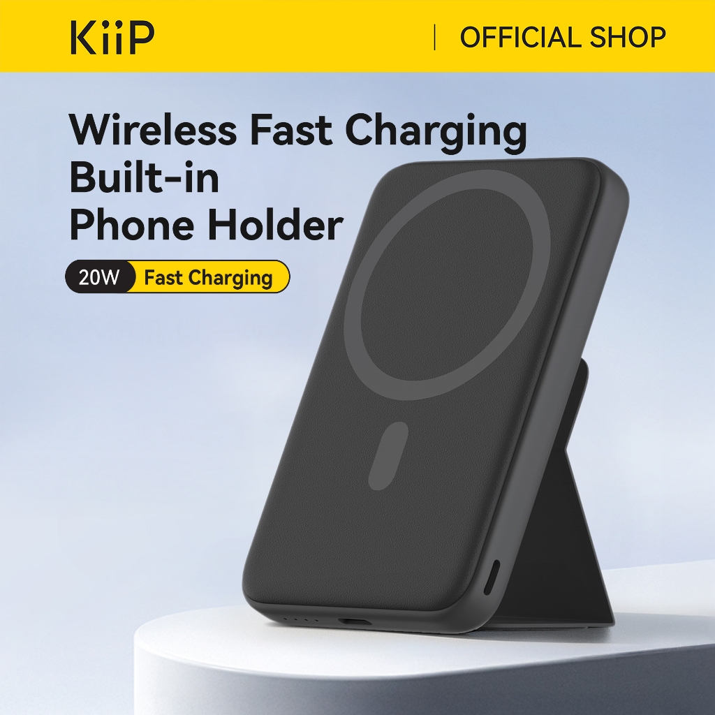 KiiP Wireless EW56 Power Bank Magnetic Magsafe Phone Holder 20W Fast  Charging Type C PD