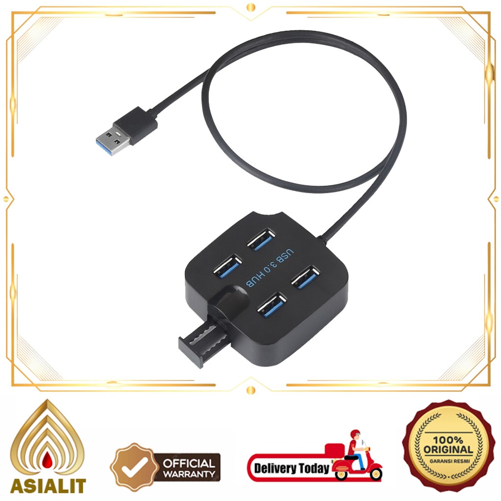 Jual USB Hub HI-SPEED 3.0 4 Port Kotak Hitam Original Produk | Shopee ...