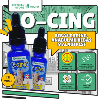 Holycatlabs Obat Cacing Kucing Ampuh Membasmi cacing O-Cing 20 ML