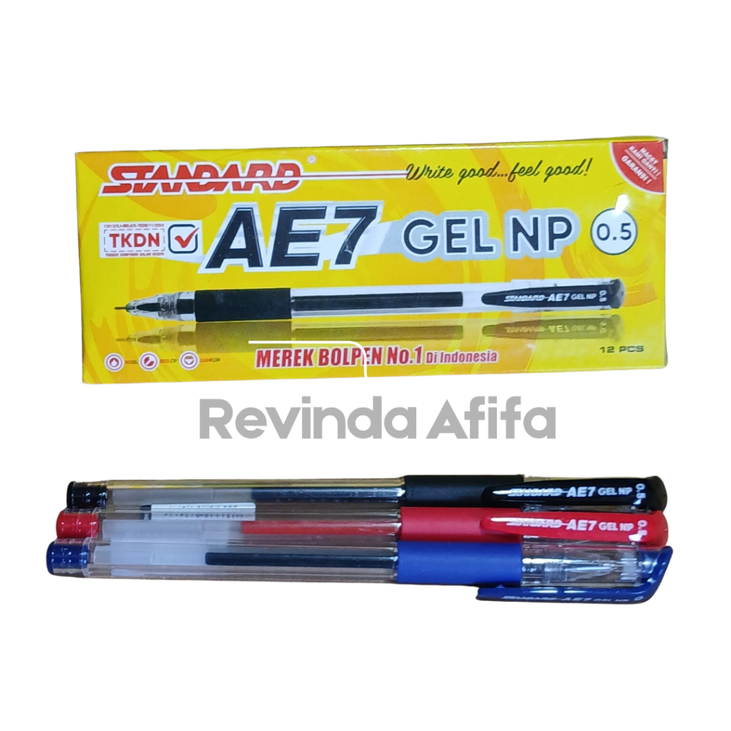 Jual 1 pack / Pulpen AE7 Gel NP 0.5 Pulpen Standard ( Alat Tulis / Pen ...