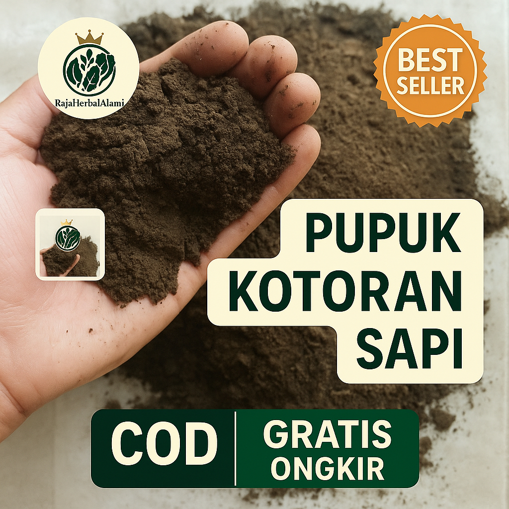 Jual Pupuk Kandang Sapi Kering 1 Kg – Pupuk Organik Alami Siap Pakai ...