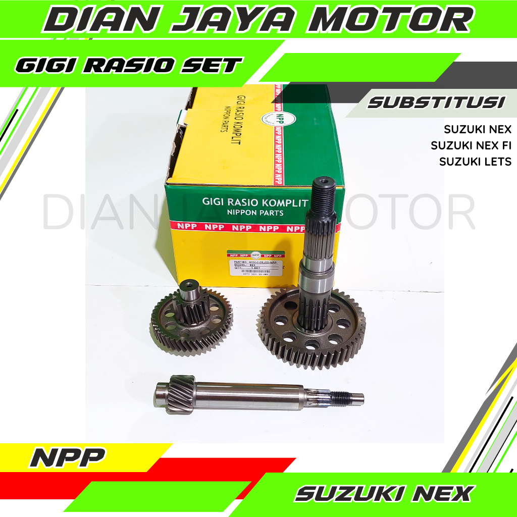 Jual NPP Gigi Rasio set Suzuki Nex Nex fi 2 ll Gearset Gearbox komplit ...