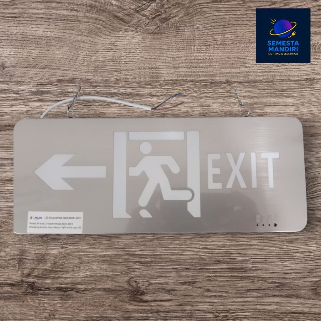 Jual Lampu Emergency EXIT Sign Petunjuk Arah Emergency LED Lampu ...