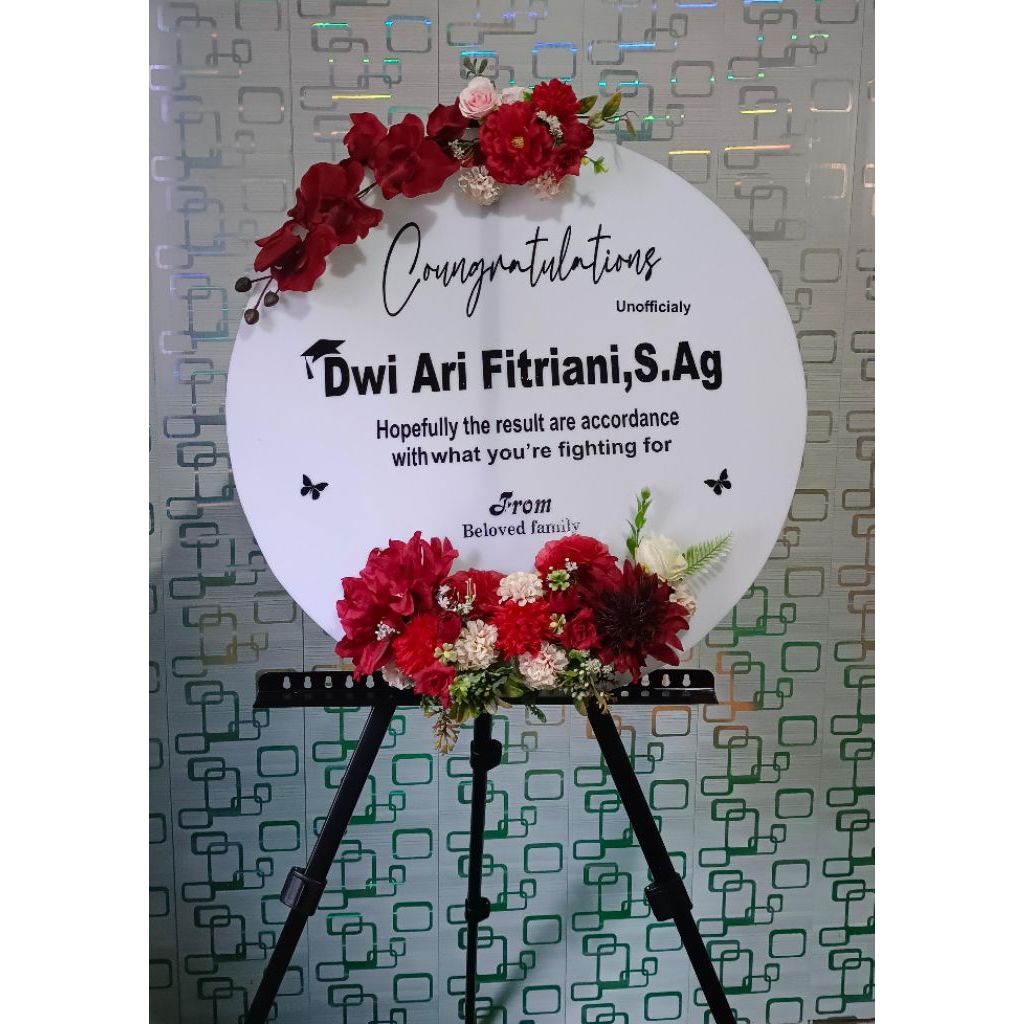 Jual PAPAN BUNGA AKRILIK | PAPAN UCAPAN AKRILIK | WELCOME SIGN ...