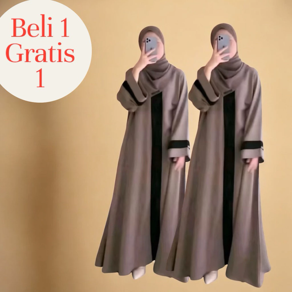 Paket 2 Pcs Abaya Aira Maxxy Gamis Syar'i Premium