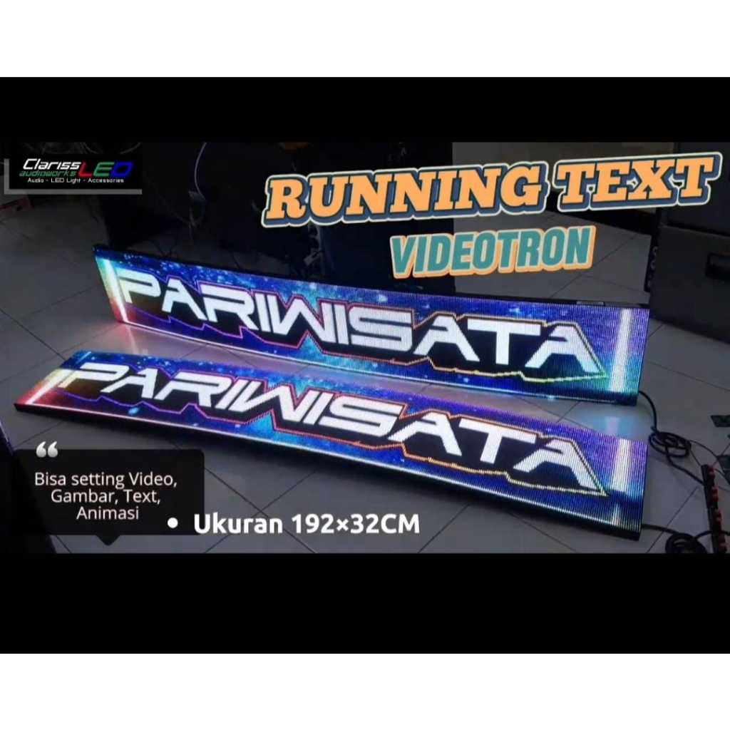 Jual RUNNING TEXT VIDEOTRON KACA DEPAN BUS MEDIUM & BIG BUS P5 INDOOR ...