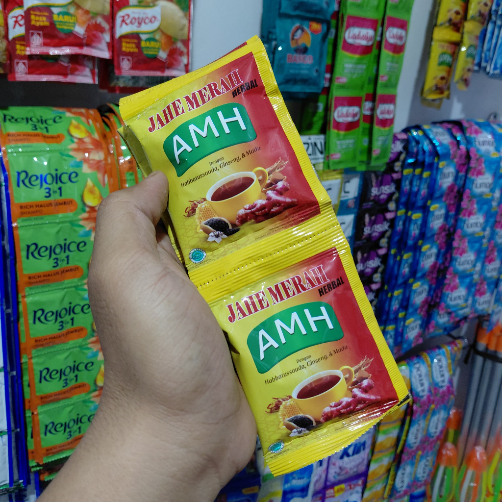 Jual AMH Jahe Merah Sachet 1 Renceng Isi 10 Sachet | Shopee Indonesia