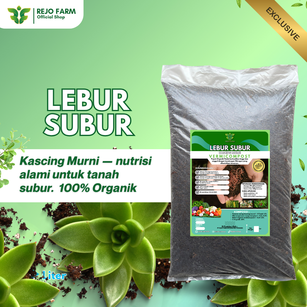 Jual Pupuk kascing Lebur Subur by Rejo Farm | Shopee Indonesia