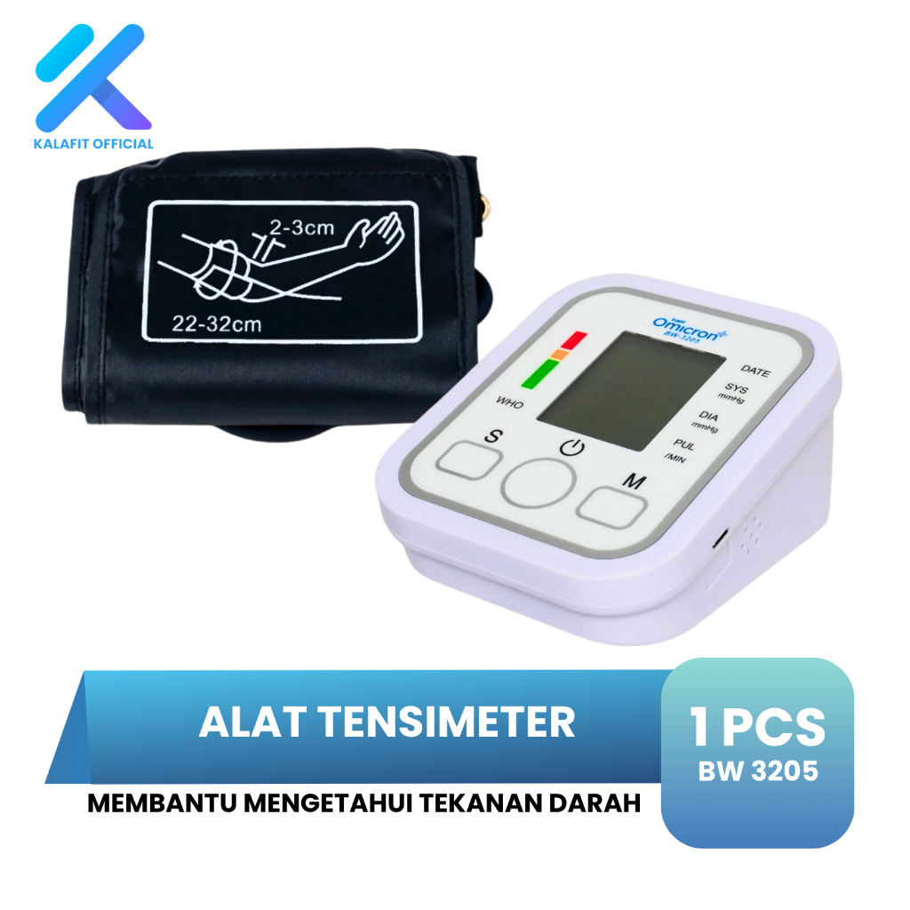 Omicron Tensimeter Digital Tensi Darah Alat Pengukur Tekanan Darah Sphygmomanometer BW3205