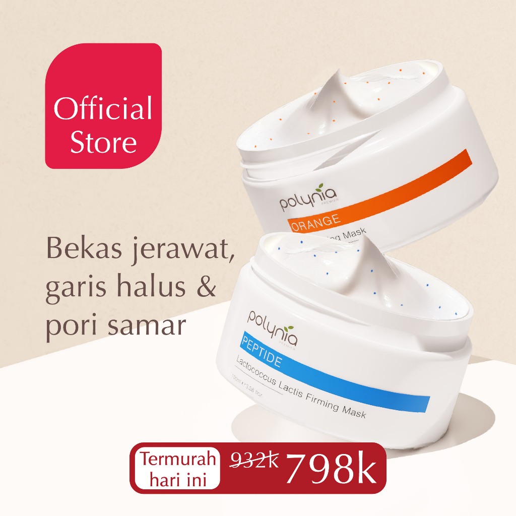 Jual POLYNIA Peptide Lactococcus Lactis Firming Mask 100ML+ POLYNIA ...
