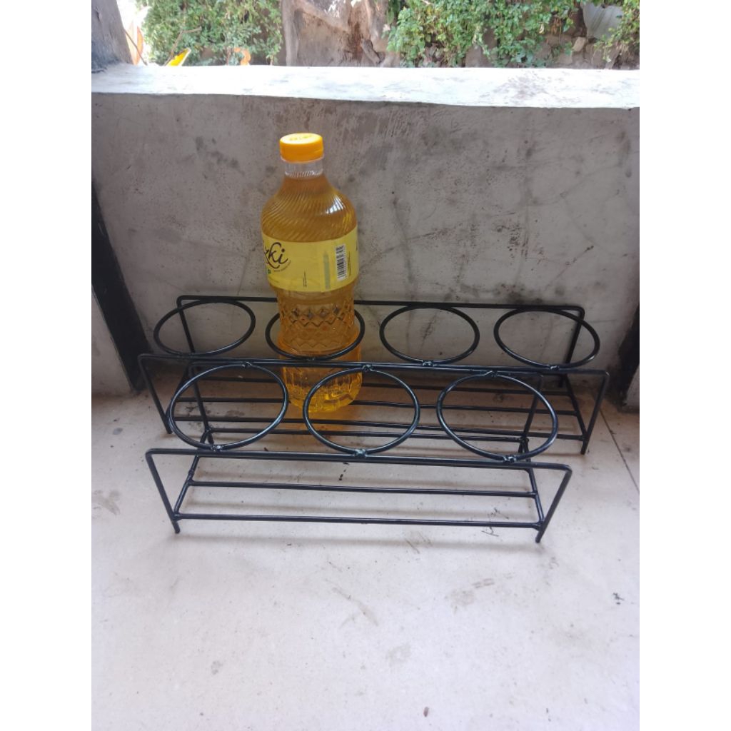 Jual rak botol minyak/tempat botol minyak,tempat bumbu | Shopee Indonesia