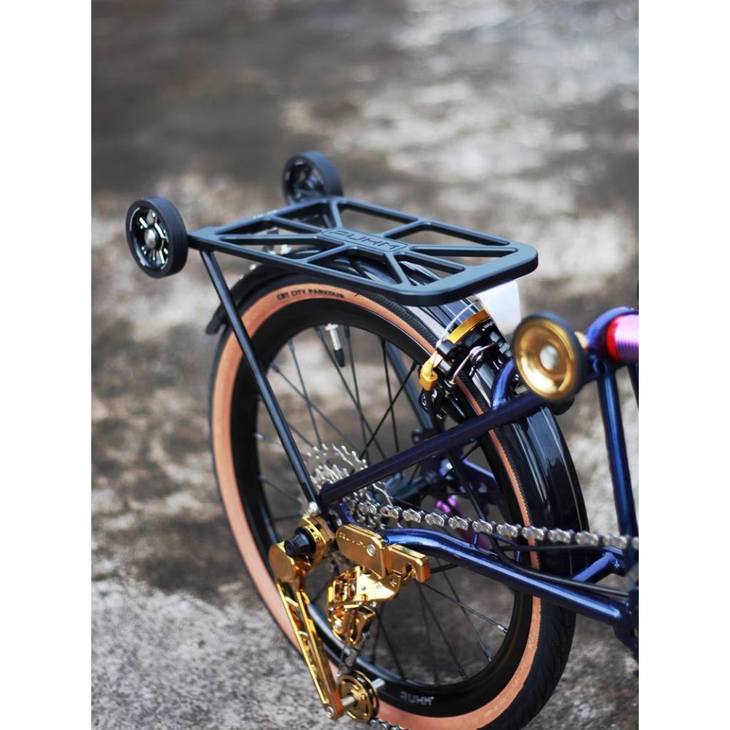Jual RUHM rak belakang simple ringan BromptonN A/C line Hitam&Silver ...