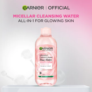 Garnier Micellar Rose Water Cleanse & Glow Skin Care 400ml (Make Up Remover Dengan Air Mawar)