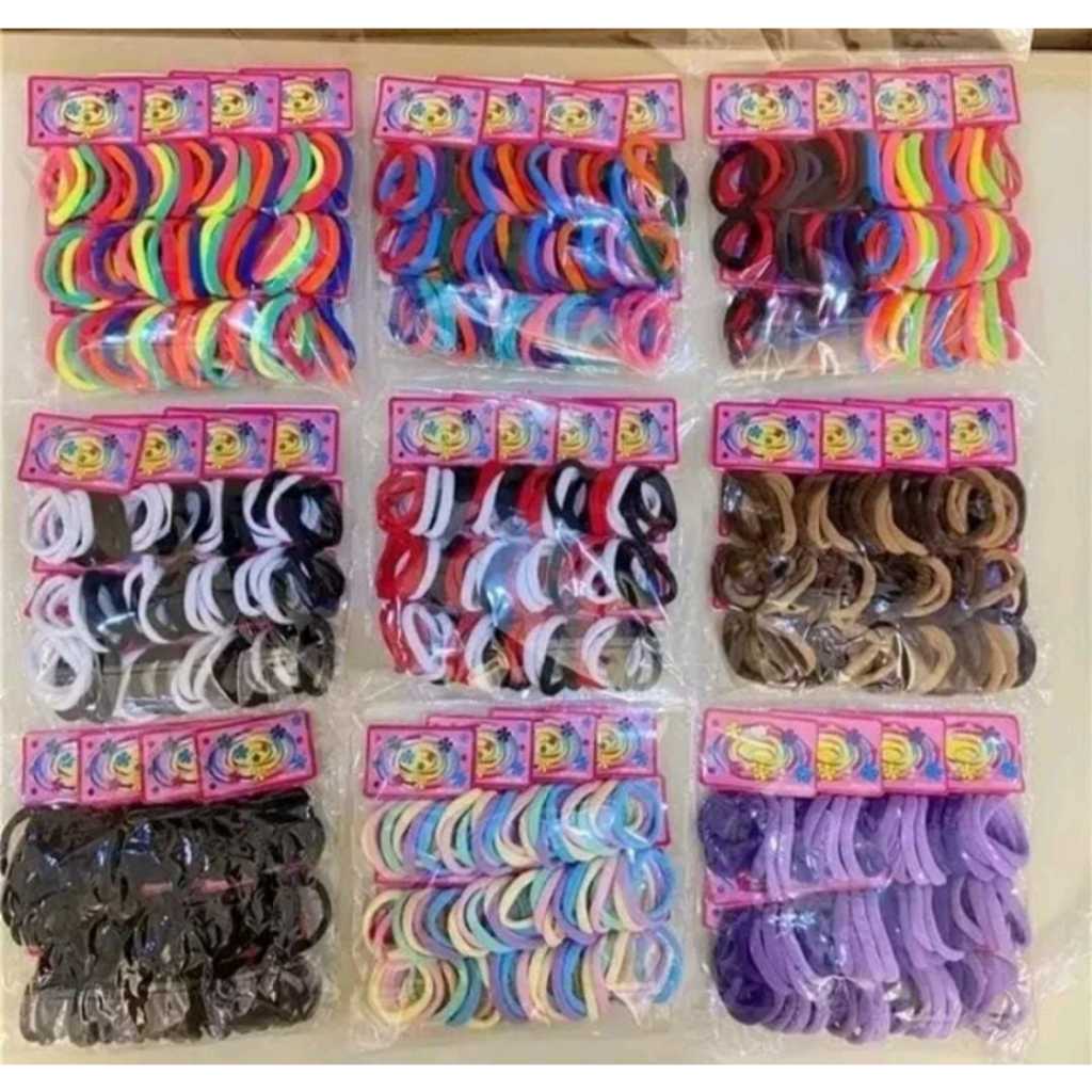 Jual ( PAKET 1 PACK ISI 72 PCS) ikat rambut DONAT MINI / kunciran ...