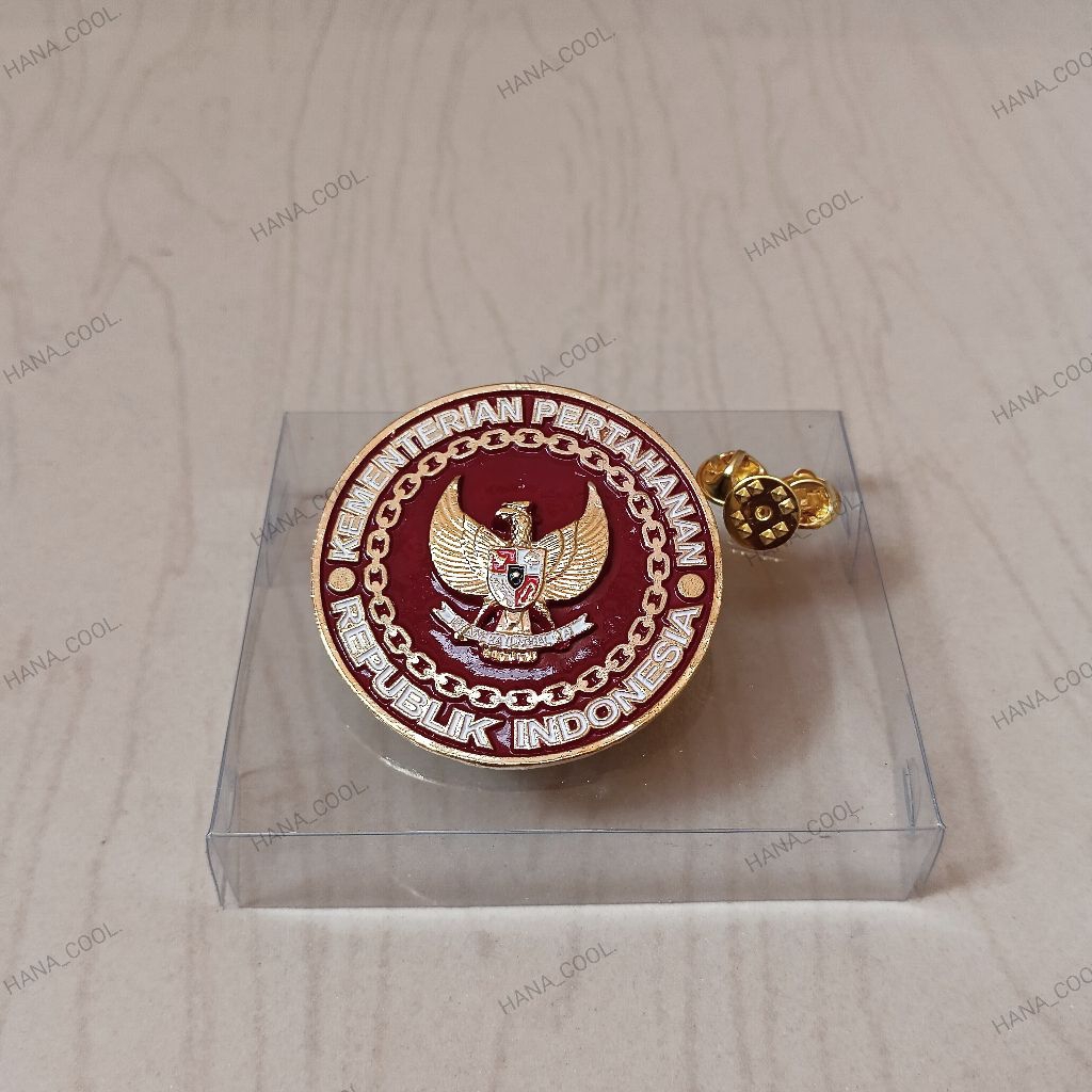 Jual Pin baret kemenhan datar logam gold | Shopee Indonesia