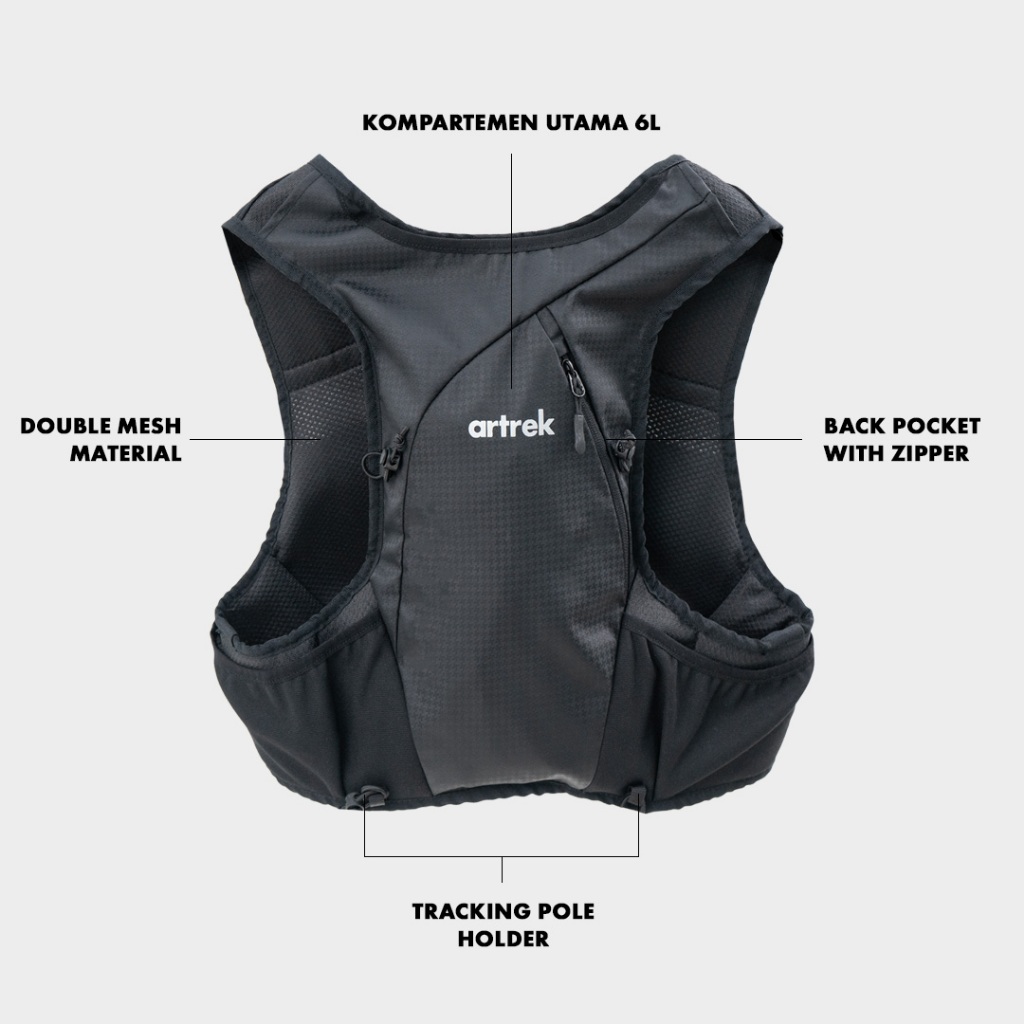 Jual Artrek Hydropack Vest Trailrun Ultralight Rompi Gunung | Shopee ...