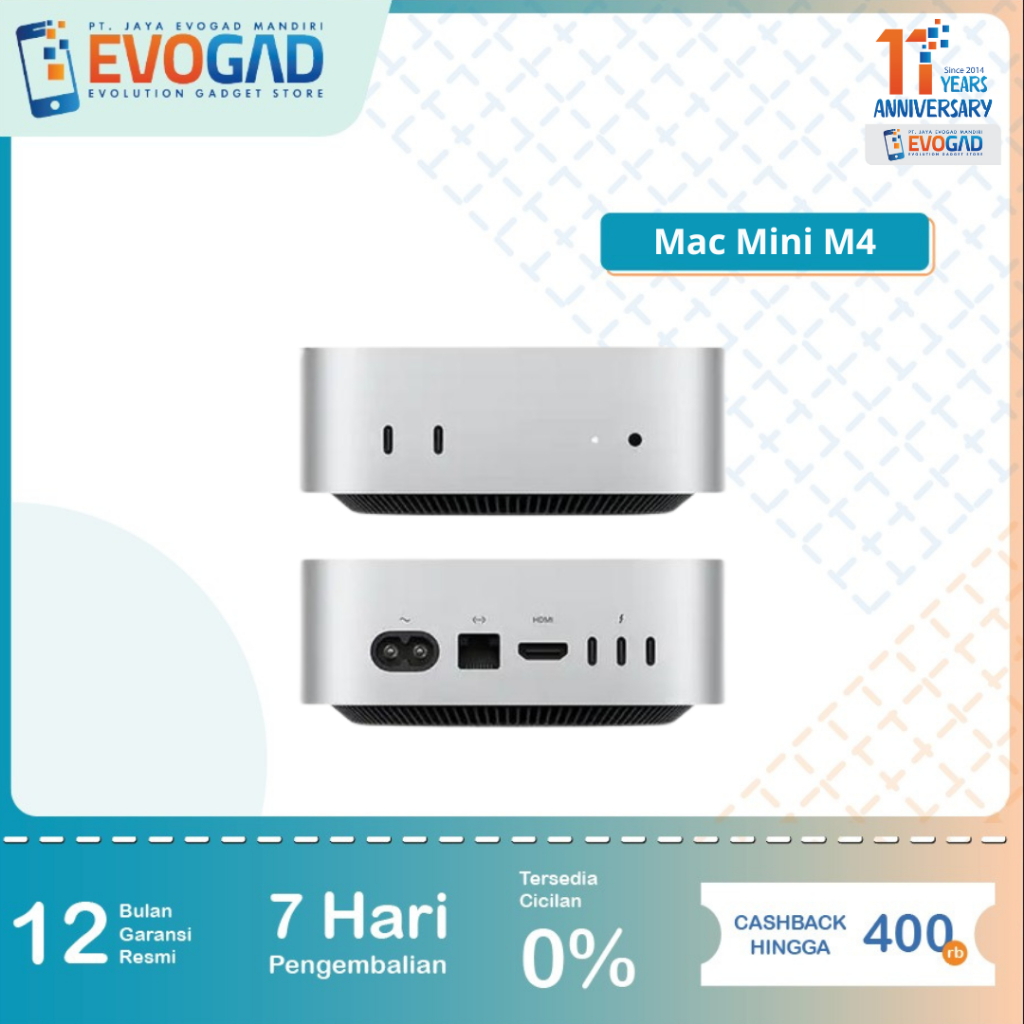 Jual Mac Mini M4 16/256 & 16/512 SSD 10-Core GPU | Garansi Resmi 1 ...