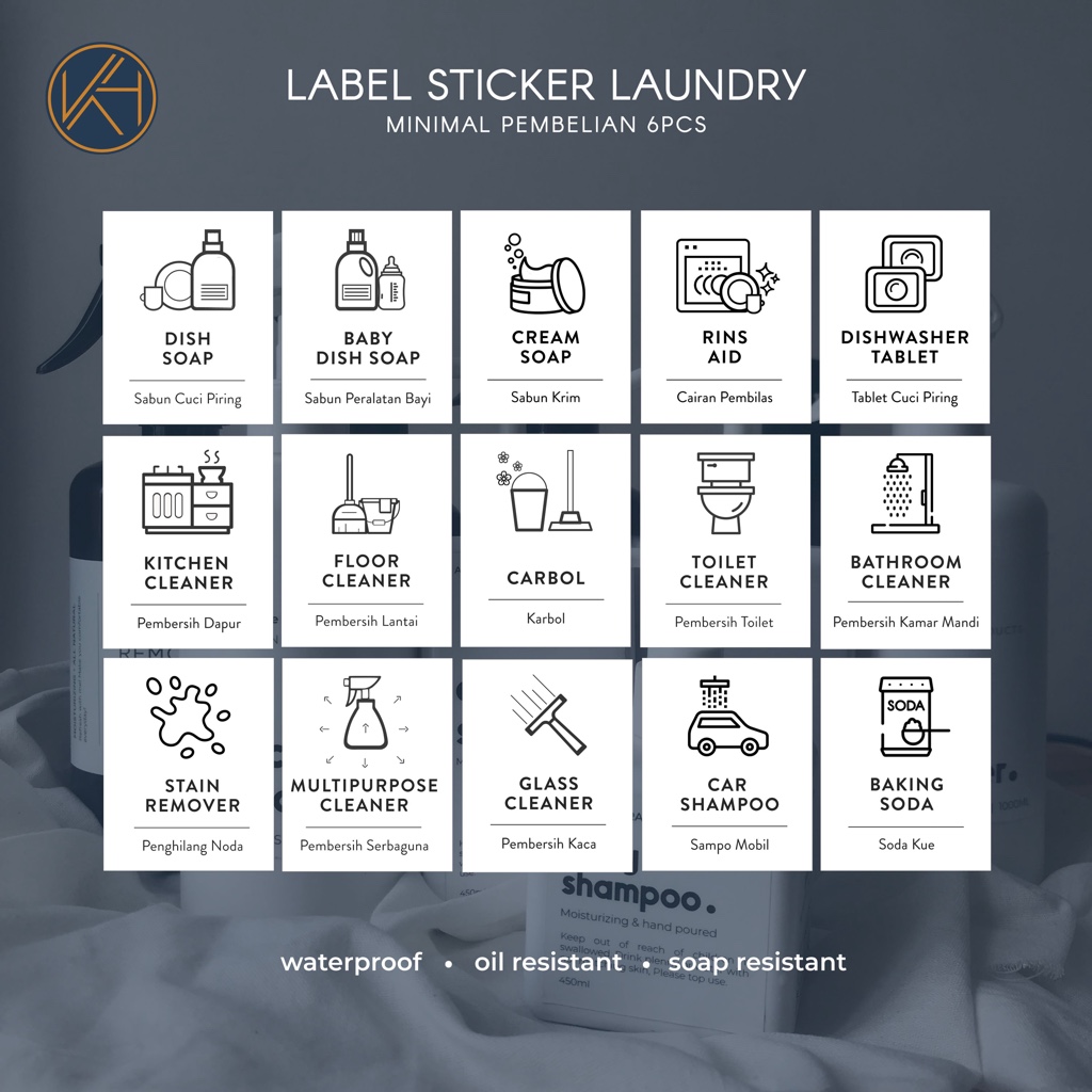 Jual Label Sticker Laundry | Shopee Indonesia
