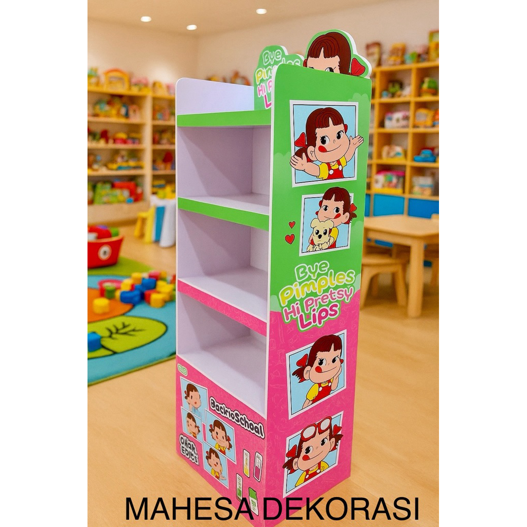 Jual Rak Display Pvc board product display uk custome Bisa Custom ...