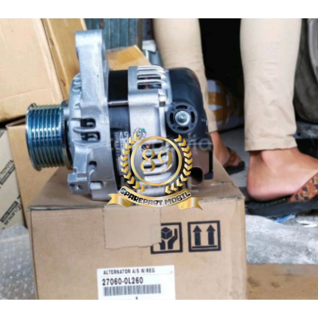 Jual ALTERNATOR / DINAMO AMPERE TOYOTA INNOVA REBORN DIESEL tahun 2016 ...