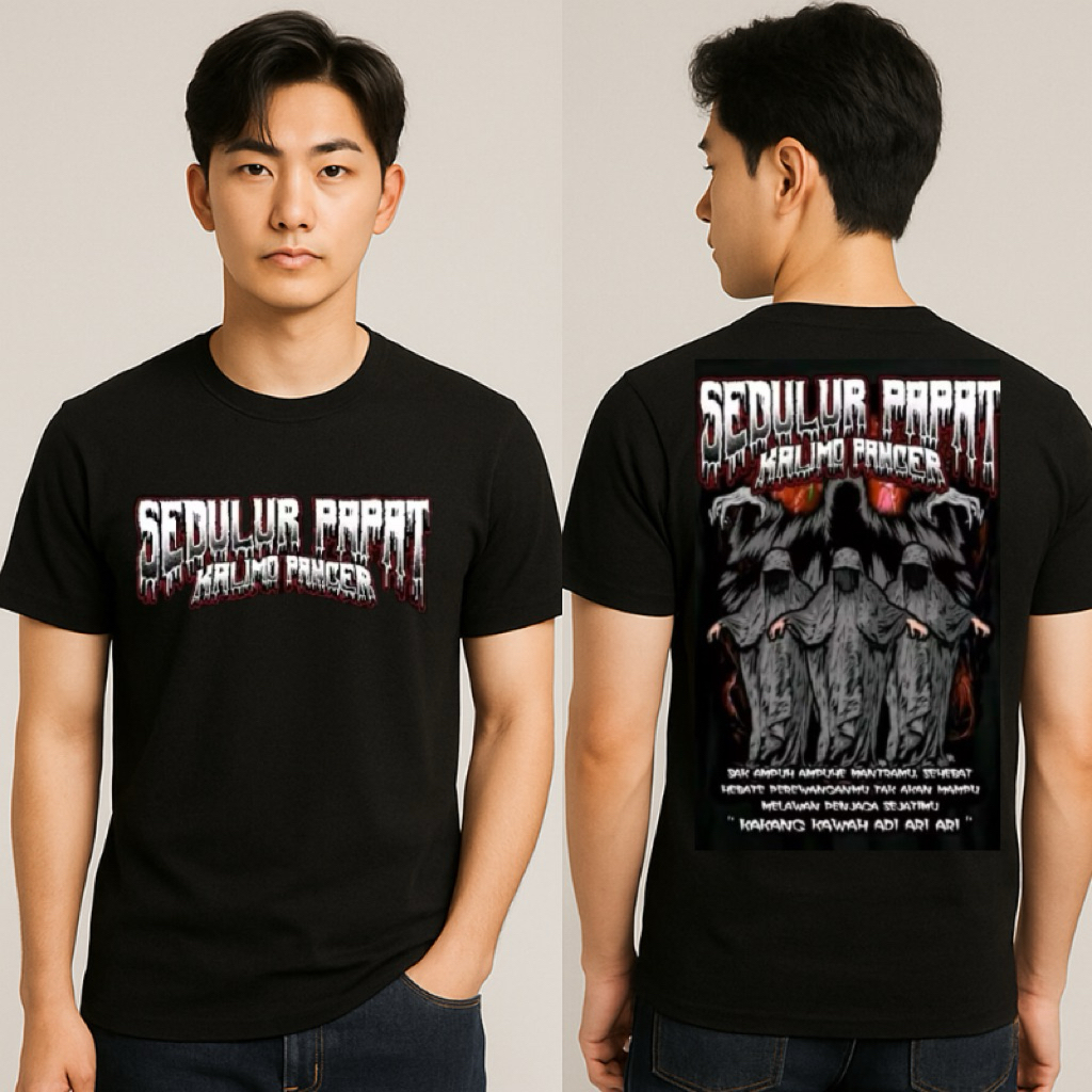 Jual LPK- Kaos kata kata viral sedulur papat kalima pancer katun combed ...