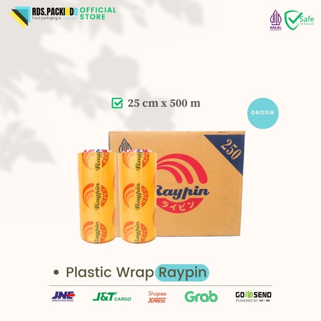 Jual Plastik Wrapping RAYPIN 25cmx 500m // GROSIR | Shopee Indonesia