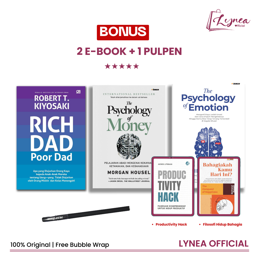 Jual [PAKET HEMAT 3 BUKU] Buku Rich Dad Poor Dad - The Psychology of ...
