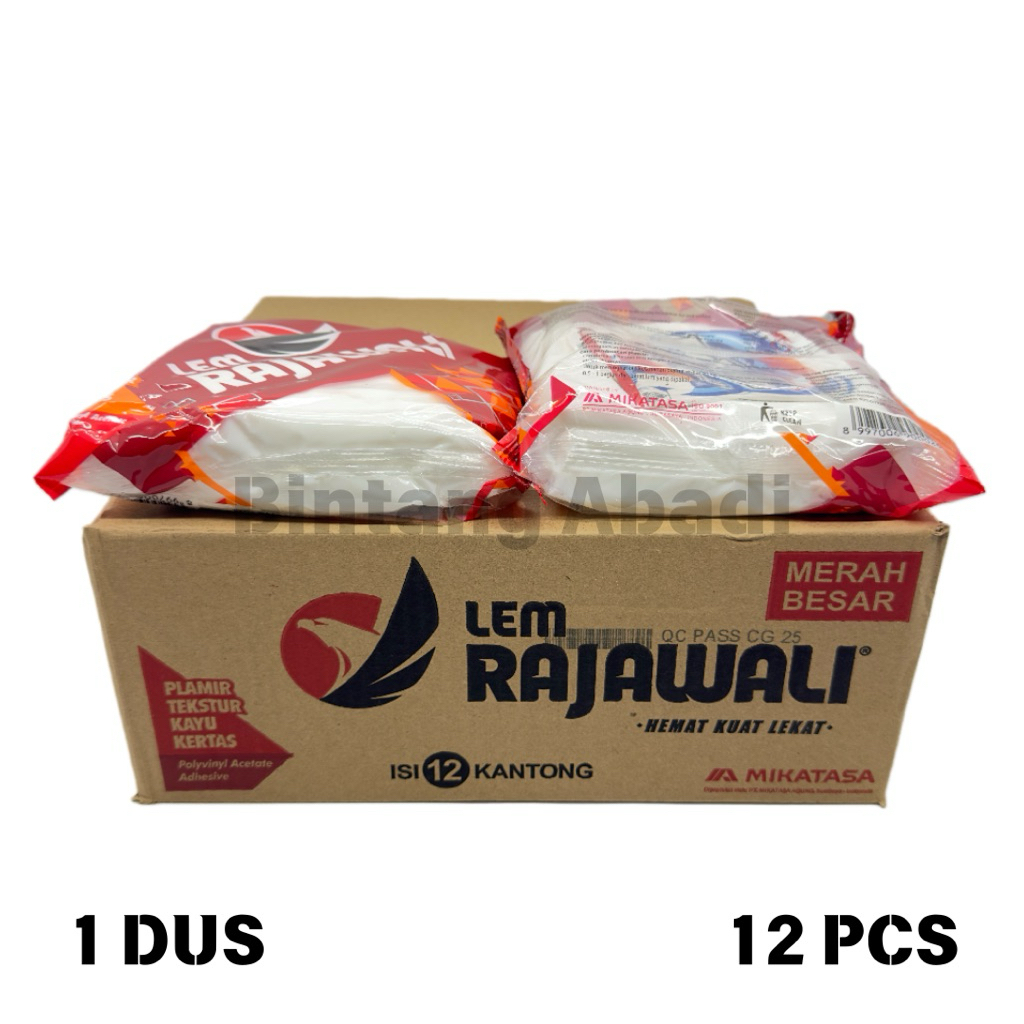Jual Lem Rajawali Putih 1 Dus [12pcs] / Lem Rajawali 850gr 1 Dus Isi ...