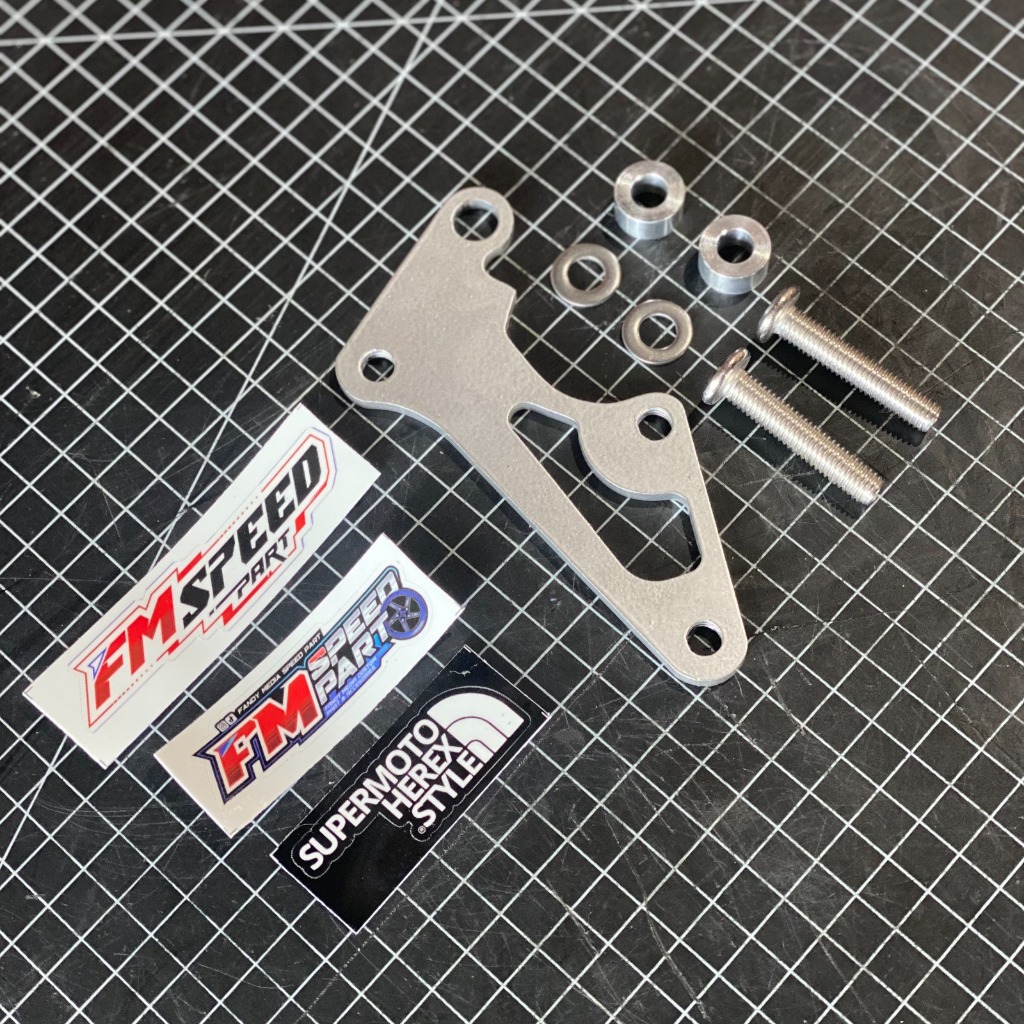 Jual Brecket kaliper CRF 150 L disc 300mm 260mm shock standar set baut ...