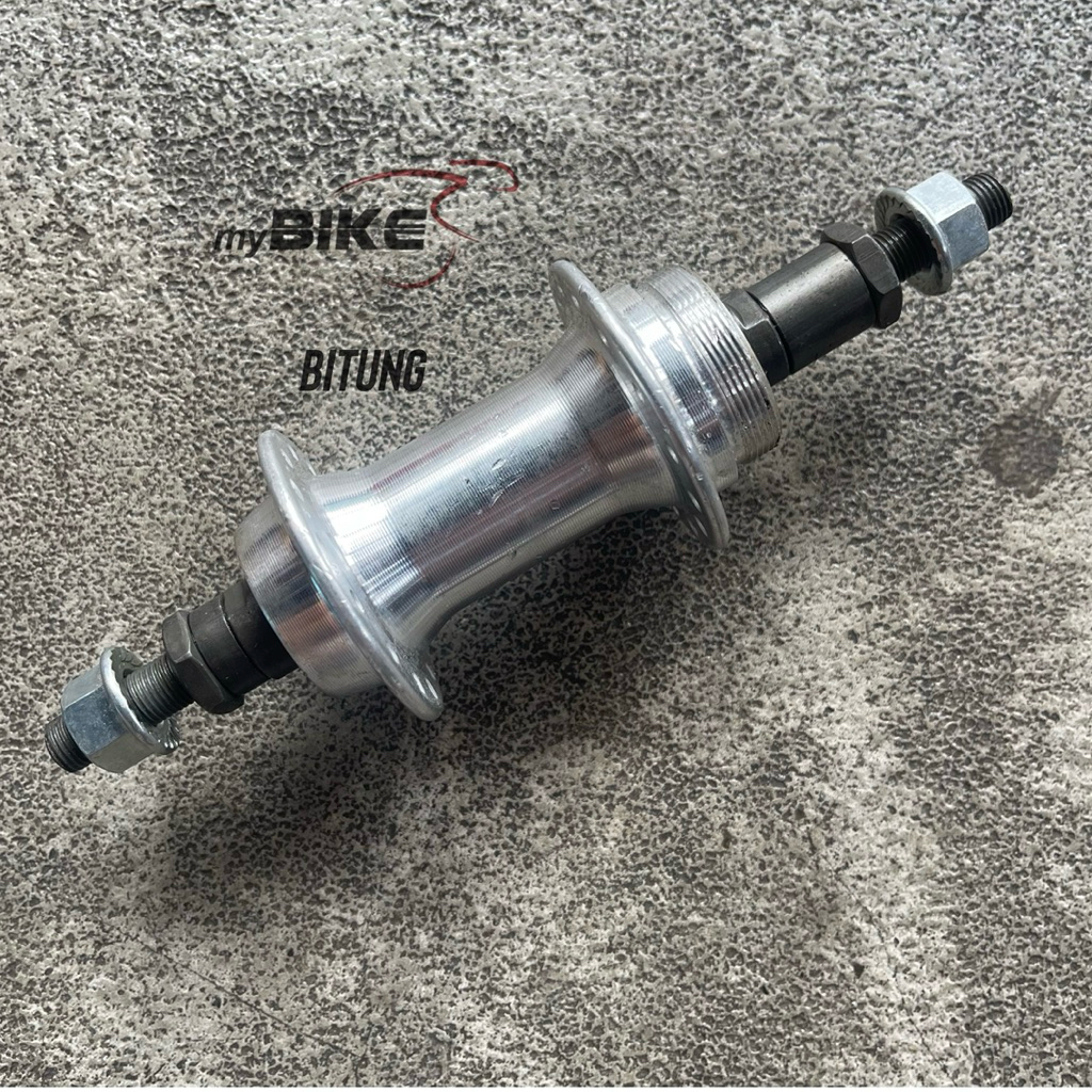 Jual HUB REAR JY-754 ALLOY 28H NUT 7 speed drat - SILVER (ada lecet ...