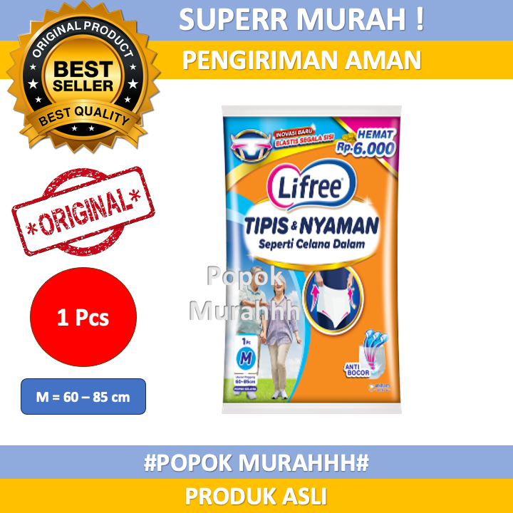 Lifree Pants Popok Celana Dewasa / Popok Dewasa Celana Ukuran M\L\XL\XXL