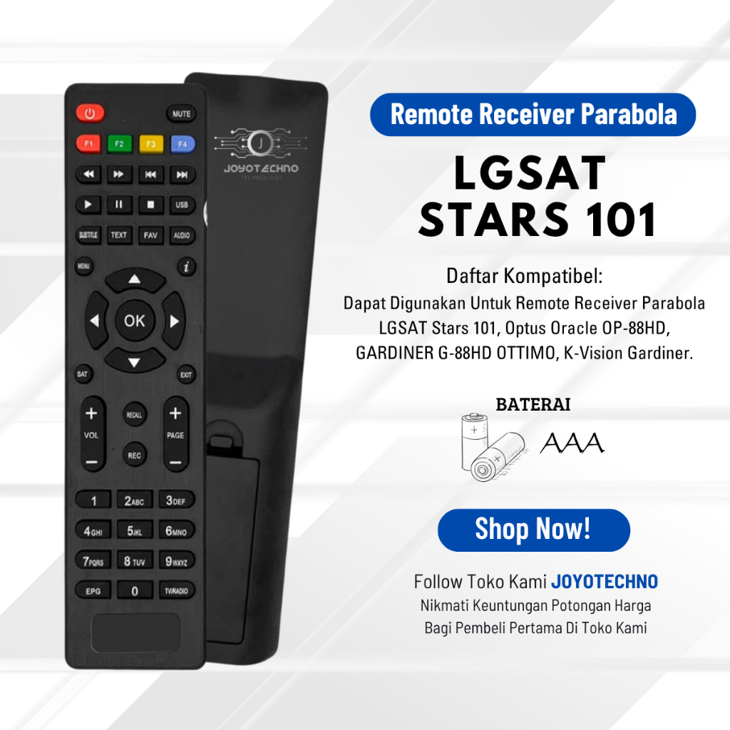 Jual Remote STB LGSAT LG-101 Stars / Remot Set Top Box Receiver ...